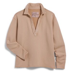 Frank & Eileen Patrick triple fleece popover in light brown size S